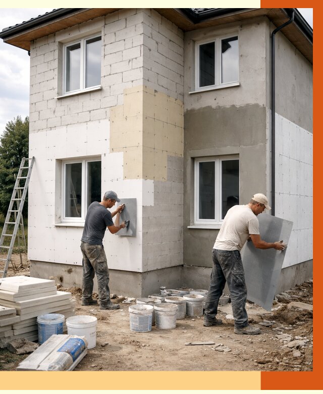 Утепление дома из газобетона в Тольятти от 4344 руб./м² — заказать у ТепломастерТля
