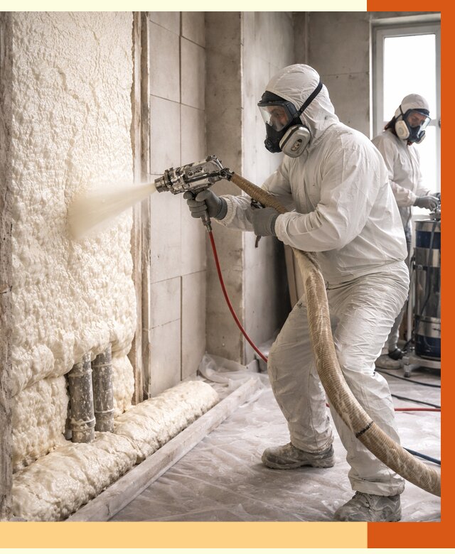 Напыление пенополиуретана в Тольятти от 7757 руб./м2 — услуги и монтаж ППУ | ТепломастерТля